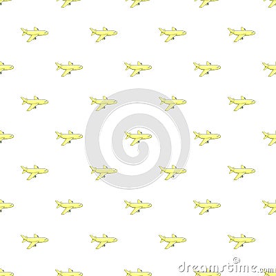 Plane pattern, cartoon style Vector Illustration