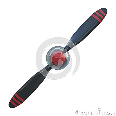 Plane propeller with 2 blades Stock Photo