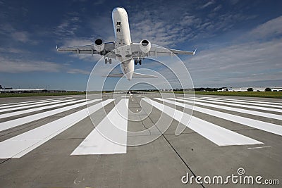 Plane taking off Stock Photo