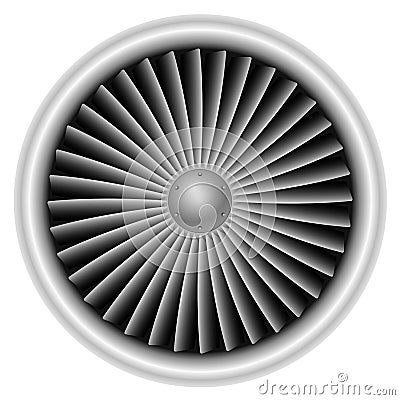 Plane turbine Vector Illustration