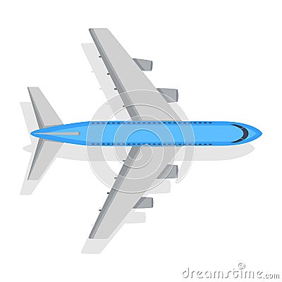 Plane Vector Icon on White Background. Transport Vector Illustration