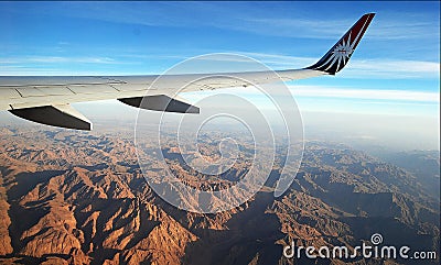 Plane wing Stock Photo