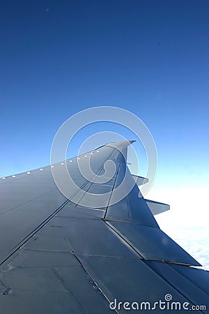 Plane wing Stock Photo