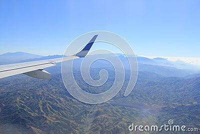 Plane wing Stock Photo