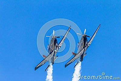 Planes Acrobatics Flying Editorial Stock Photo