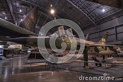 Planes at the USAF Museum, Dayton, Ohio Editorial Stock Photo