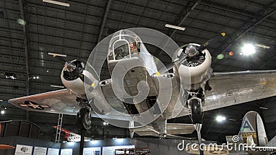 Planes at the USAF Museum, Dayton, Ohio Editorial Stock Photo