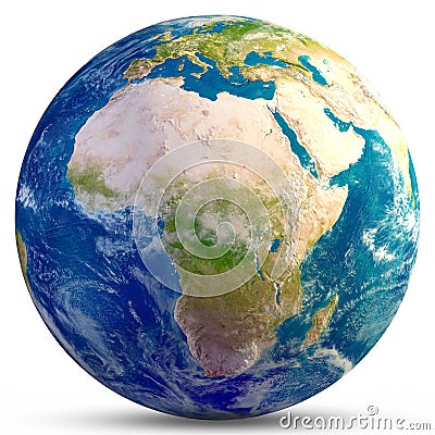 Planet Earth - Africa Stock Photo