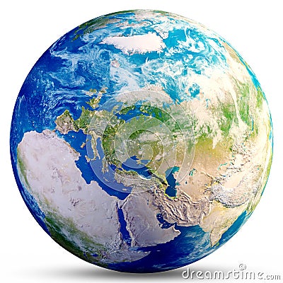 Planet Earth globe Stock Photo