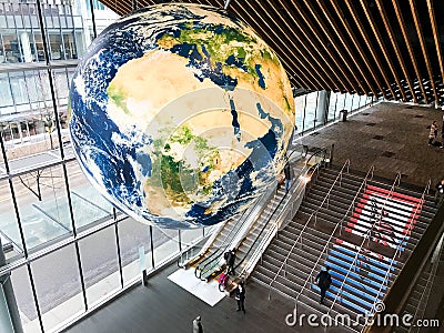Planet Earth inside the Vancouver Convention Center, British Columbia Editorial Stock Photo