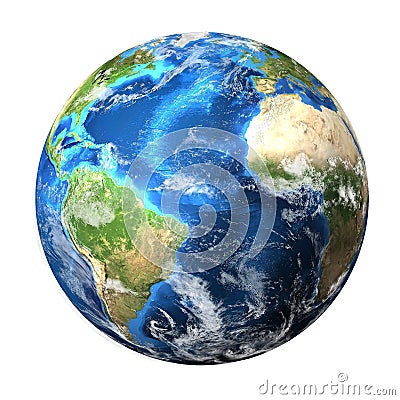 Planet Earth isolated Stock Photo