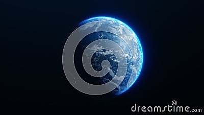 Planet Earth from outer space Stock Photo