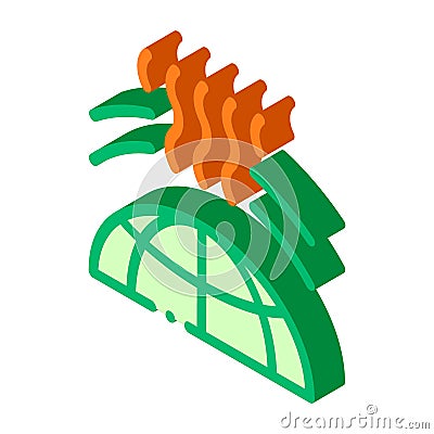 Planet Earth Ozone Hole isometric icon vector illustration Vector Illustration