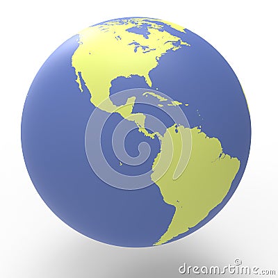 Planet Earth West Side Contrast Stock Photo