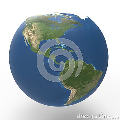 Planet Earth West Side Stock Photo