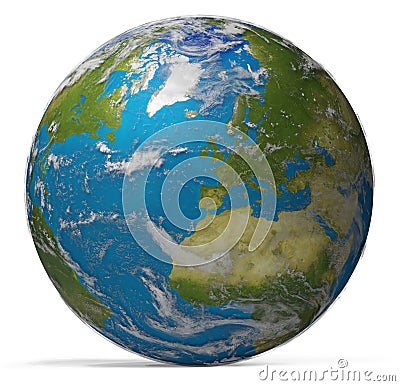 planet earth world wide. elements of this image furnished by NASA 3d-illustration Cartoon Illustration