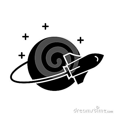 Planet Glyph and Line mixing Vector icon which can easily modify or edit Vector Illustration