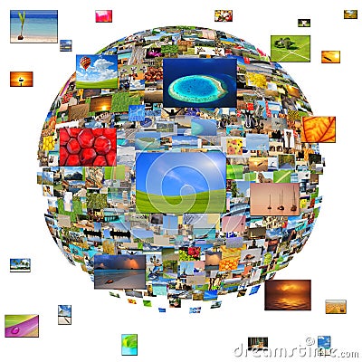 Planet of images Stock Photo