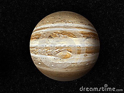 Planet Jupiter 3D Stock Photo