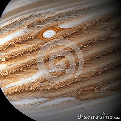 Planet Jupiter. Generative Artificial Intelligence Stock Photo
