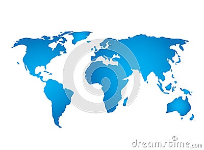 Planet map satillite view for logo design vector, globe icon, earth symbol Stock Photo