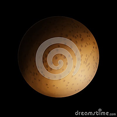 Planet Mercury Vector Illustration