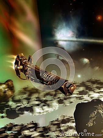 On the planet rings Stock Photo