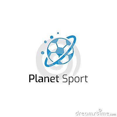 Planet sport logo icon template. Vector illustration. Modern Design Vector Illustration