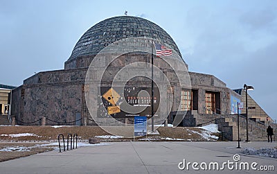 Planetarium At Dusk Editorial Stock Photo