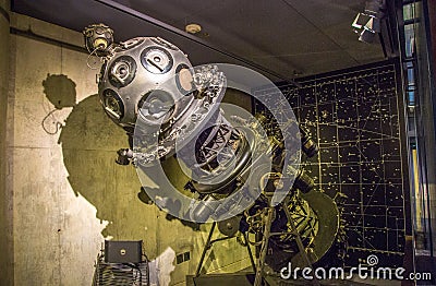 Planetarium Machine Stock Photo