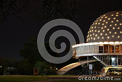 Planetarium at Night Stock Photo