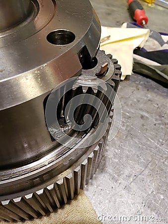 Planetary gear set Stock Photo