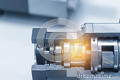 The planetary gear in transmission gear box Stock Photo