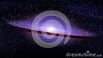 Planets and galaxy, cosmos, physical cosmology, science fiction wallpaper. Beauty of deep space. Stock Photo