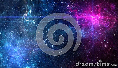 Planets and galaxy, science fiction wallpaper. Beauty of deep space. Stock Photo