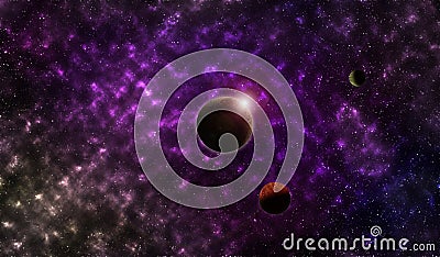 Planets in the outer space Stock Photo