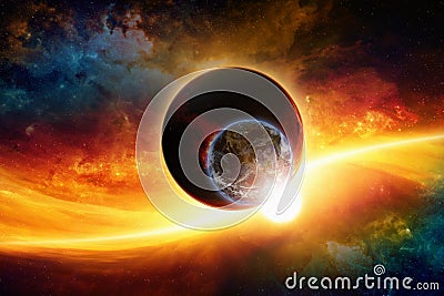 Planets in space Stock Photo