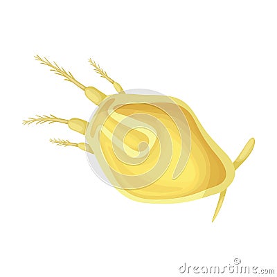 Plankton vector icon.Cartoon vector icon isolated on white background plankton. Vector Illustration