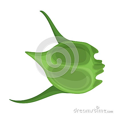 Plankton vector icon.Cartoon vector icon isolated on white background plankton. Vector Illustration