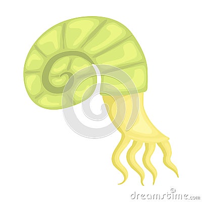 Plankton vector icon.Cartoon vector icon isolated on white background plankton. Vector Illustration