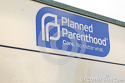 Planned Parenthood sign Editorial Stock Photo