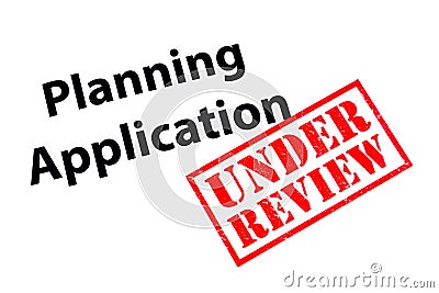 Planning Application Under Review Stock Photo