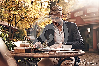 Planning the day. Stock Photo