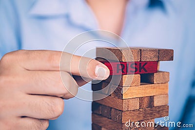 Planning with finance and investment for strategy of business, stability and risk. Stock Photo