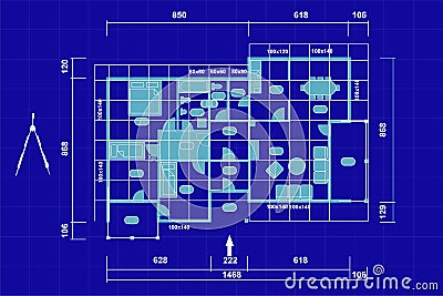 Planning house Vector Illustration