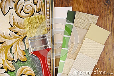 Planning interior decorating Stock Photo