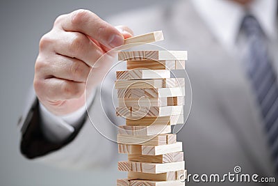 Planning, risk and strategy in business Stock Photo