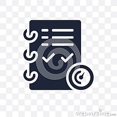 Planning transparent icon. Planning symbol design from Time managemnet collection. Simple element vector illustration. Can be use Vector Illustration