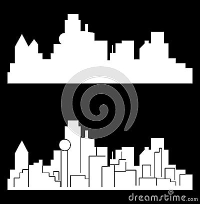 Plano, Texas ( city silhouette ) Vector Illustration