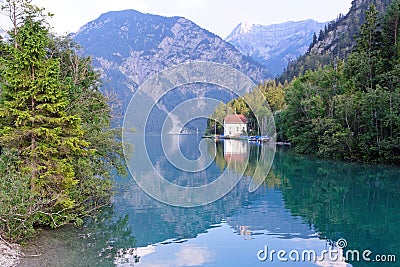 Plansee lake, Austria. Stock Photo